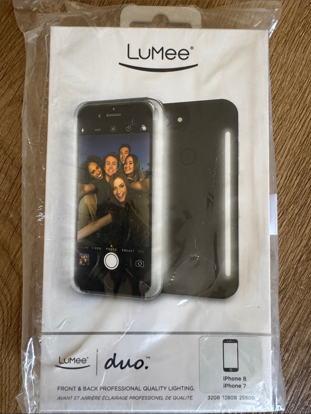 NWT, FREE with Purchase, LuMee Duo Lighted iPhone Case - Black